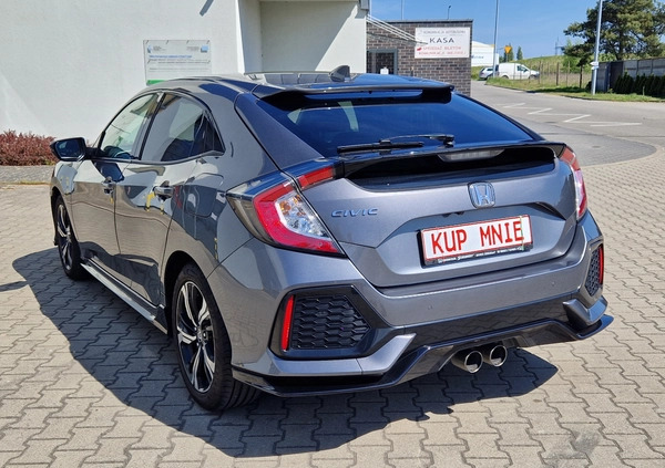 Honda Civic cena 72500 przebieg: 121000, rok produkcji 2017 z Świnoujście małe 379